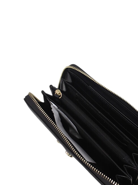 LOUISE Portafoglio grande zip around nero - Portafogli Donna