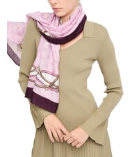 LIUJO LOGO Stola con stampa fragrant lilac - Sciarpe - 4