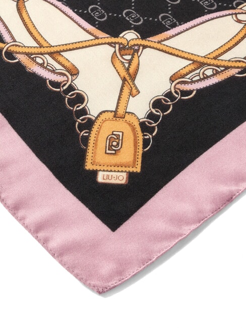 LOGO Stola con stampa NERO - Sciarpe