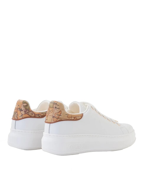 GEO Sneakers platform in pelle liscia bianco - Scarpe Donna