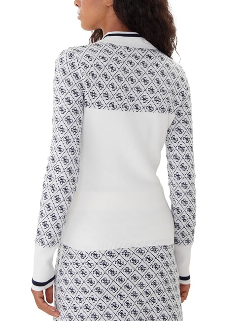 MOCK NECK AUBREY 4G Maglione slim fit 4g cream and blue - Maglie Donna