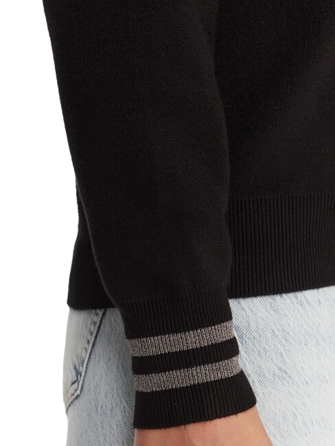 SILVIE LOGO Maglione girocollo con strass jetbla - Maglie Donna