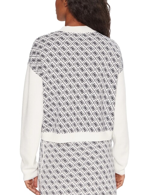 AUBREY Maglione relaxed fit 4g cream and blue - Maglie Donna