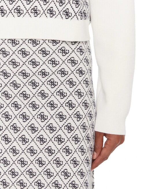 AUBREY Maglione relaxed fit 4g cream and blue - Maglie Donna