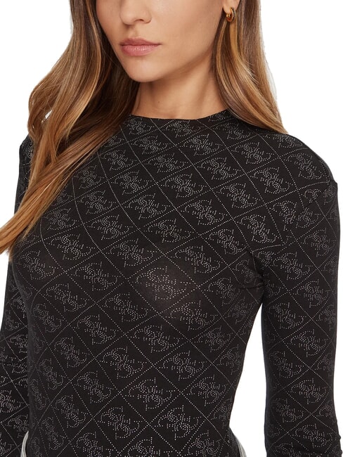 TEODORA Maglia girocollo manica lunga con strass jetbla - Maglie Donna