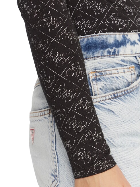 TEODORA Maglia girocollo manica lunga con strass jetbla - Maglie Donna