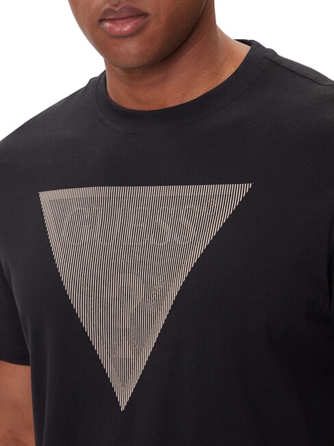TRIANGLE LOGO T-shirt manica corta regular fit jetbla - T-shirt Uomo