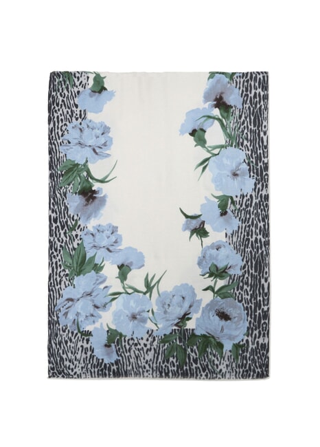 ANIMALIER Sciarpa stampata light denim - Sciarpe