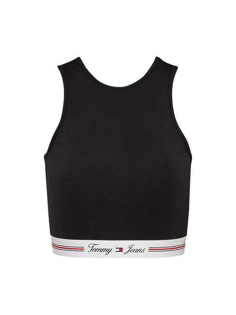 TH JEANS Top cut out black - T-shirt e Top Donna