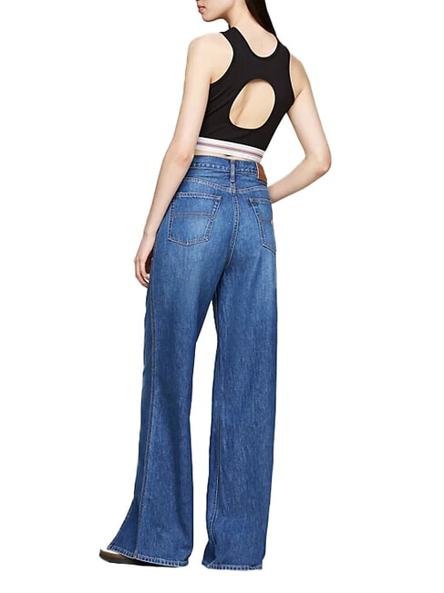 TH JEANS Top cut out black - T-shirt e Top Donna