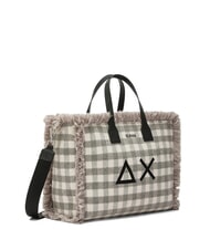 SUN68 CALI TARTAN Borsa a mano, con tracolla grigmed - Borse Donna - 2