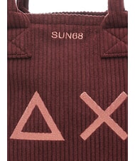 SUN68 CALI CORDUROY Borsa a mano, con tracolla bordeaux - Borse Donna - 3