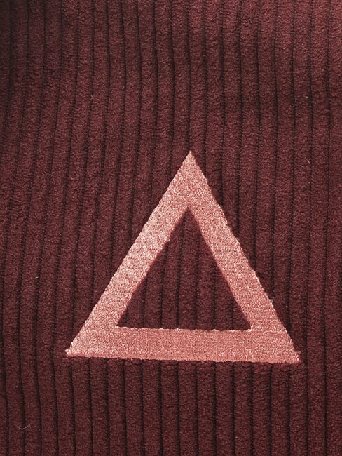 CORDUROY Pochette con polsierina e tracolla bordeaux - Borse Donna