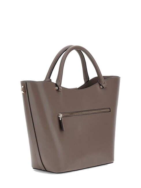JANE Borsa tote a mano con tracolla dark taupe - Borse Donna