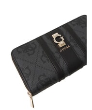 GUESS ERENIA Portafoglio grande zip around coal - Portafogli Donna - 3