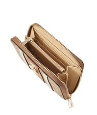 GUESS ERENIA Portafoglio medio zip around LATTE LOGO - Portafogli Donna - 2