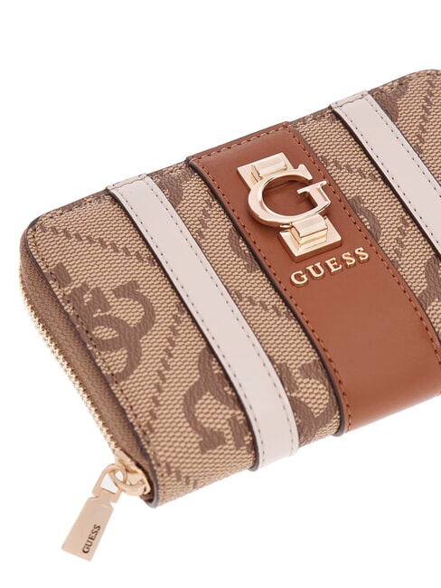 ERENIA Portafoglio medio zip around LATTE LOGO - Portafogli Donna