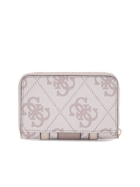 ERENIA Portafoglio medio zip around dark taupe logo - Portafogli Donna