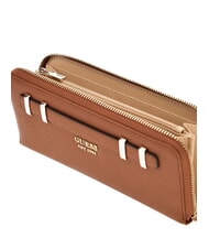 GUESS GREGORIA Portafoglio grande zip around polsierina COGNAC - Portafogli Donna - 2