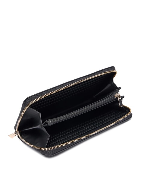 LAUREL 2 Portafoglio grande zip around polsierina NERO - Portafogli Donna