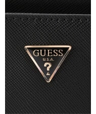 GUESS BOLENA Borsa a spalla con charm cuore NERO - Borse Donna - 5