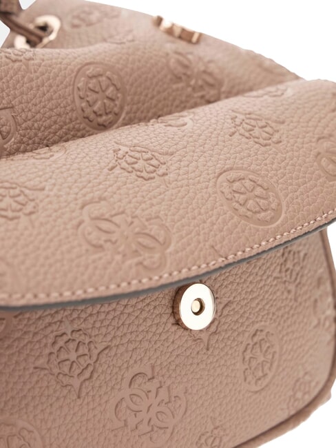 CRESIDIA II Zaino con tasca dark taupe logo - Borse Donna