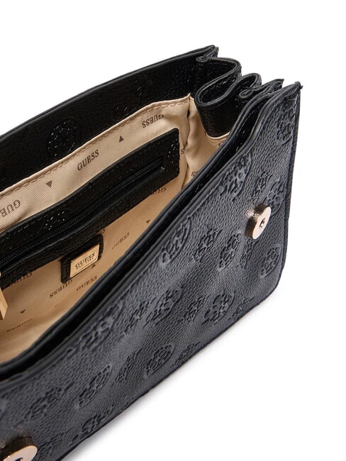 CRESIDIA II Borsa a tracolla con flap black logo - Borse Donna