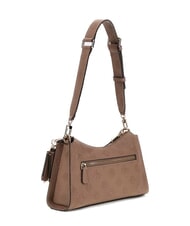 GUESS CRESIDIA II Borsa a spalla con zip dark taupe logo - Borse Donna - 2