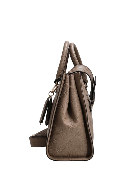 CRESIDIA II Borsa a mano con tracolla dark taupe logo - Borse Donna