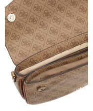 GUESS DEA Borsa a spalla con flap LATTE LOGO - Borse Donna - 4