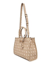 GUESS SILIA 2 Borsa tote a mano con tracolla biscotti logo - Borse Donna - 2