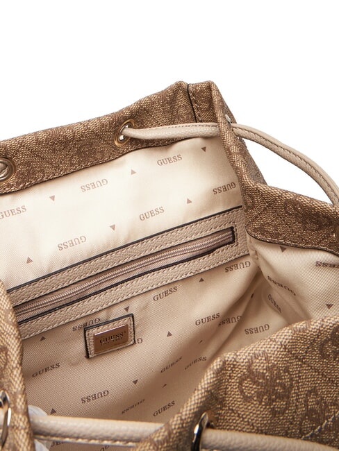 MANHATTAN 2 Zaino con 2 tasche LATTE LOGO - Borse Donna