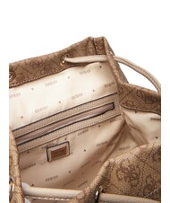 GUESS MANHATTAN 2 Zaino con 2 tasche LATTE LOGO - Borse Donna - 6