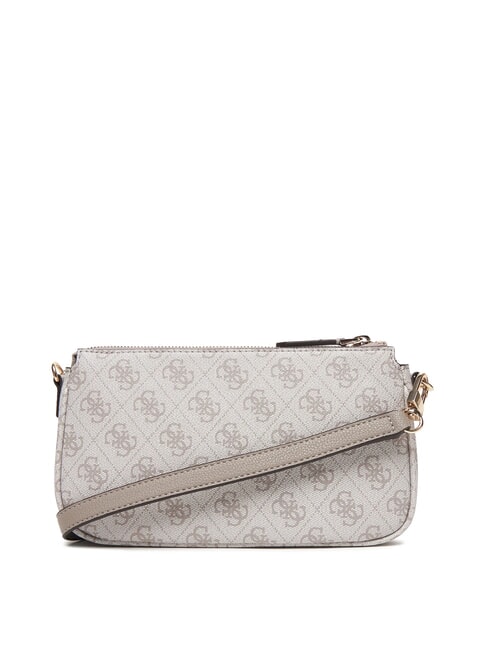 NOELLE 2 Doppia borsa a tracolla dark taupe logo - Borse Donna