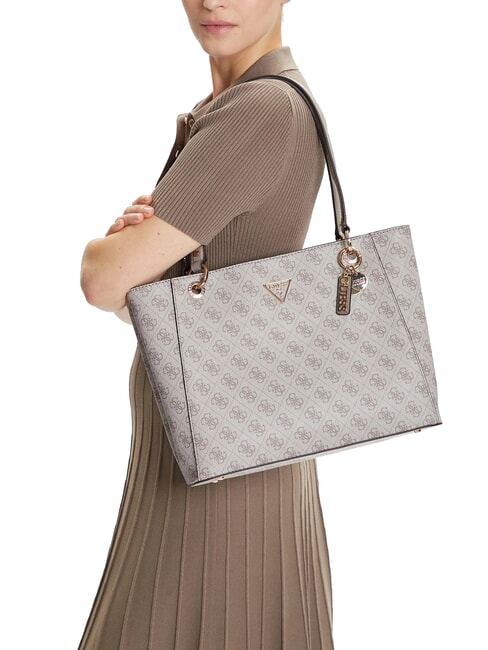 NOELLE 2  Borsa Tote a spalla dark taupe logo - Borse Donna