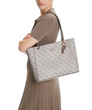 GUESS NOELLE 2  Borsa Tote a spalla dark taupe logo - Borse Donna - 5