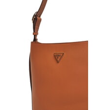 GUESS MERIDIAN 2 Borsa a secchiello con pouch COGNAC - Borse Donna - 5
