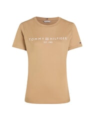 TOMMY HILFIGER TH 1985 T-Shirt in cotone classic khaki - T-shirt e Top Donna - 3