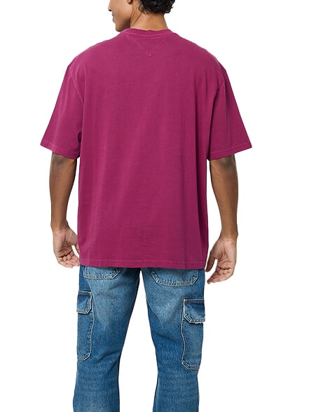 TH JEANS Maxi Flag T-Shirt in cotone valley grape - T-shirt Uomo