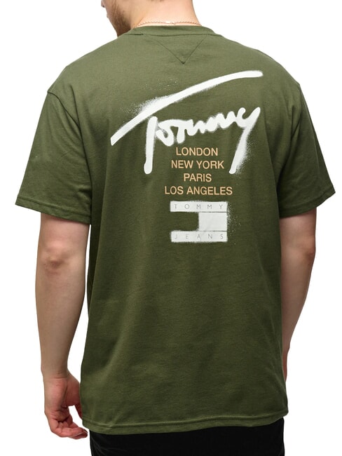 TH JEANS City T-Shirt in cotone fatigue green - T-shirt Uomo