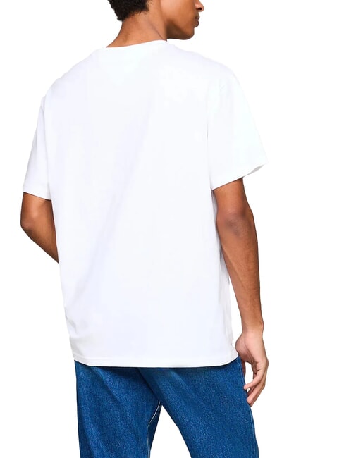 TH JEANS Paint T-Shirt in cotone white - T-shirt Uomo