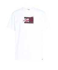 TOMMY HILFIGER TH JEANS Paint T-Shirt in cotone white - T-shirt Uomo - 3