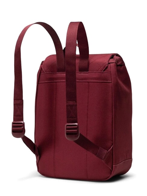 RETREAT MINI Zainetto oxblood red quilted - Zaini Scuola & Tempo Libero