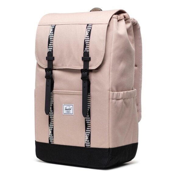 RETREAT Zaino porta pc 15,6" light taupe/black - Zaini Scuola & Tempo Libero