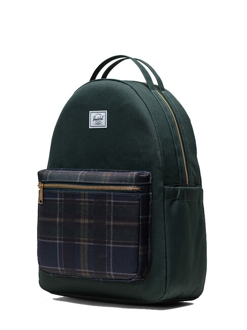 NOVA  Zaino porta PC 14" darkest spruce winter plaid - Zaini Scuola & Tempo Libero