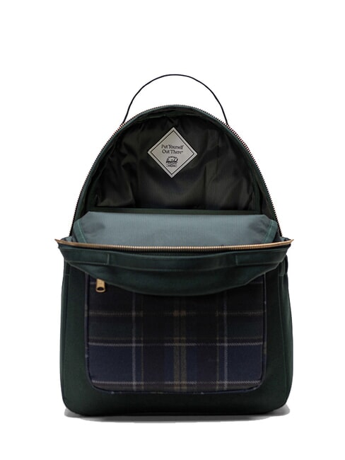 NOVA  Zaino porta PC 14" darkest spruce winter plaid - Zaini Scuola & Tempo Libero