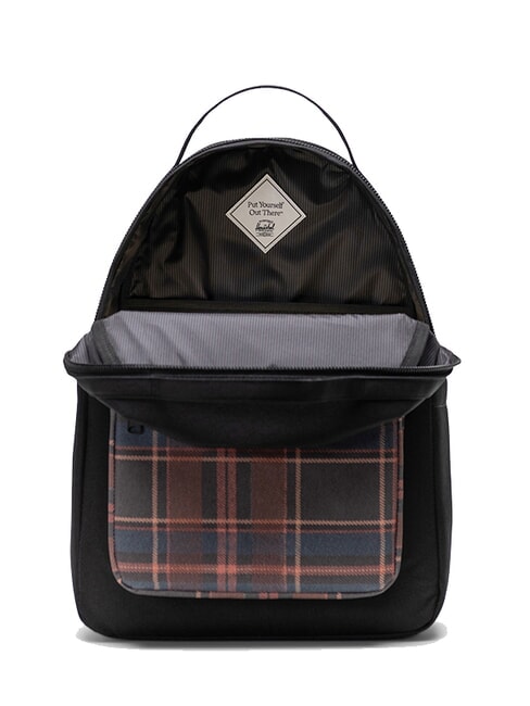 NOVA  Zaino porta PC 14" black winter plaid - Zaini Scuola & Tempo Libero