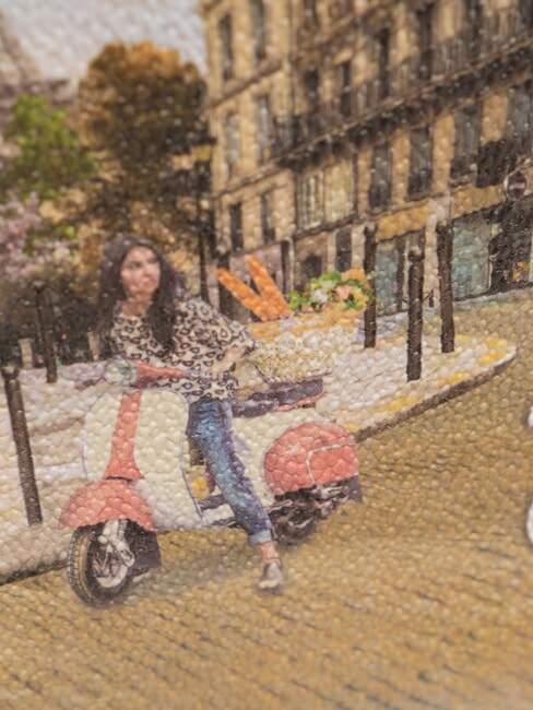 YESBAG Borsa a tracolla con stampa velo paris - Borse Donna