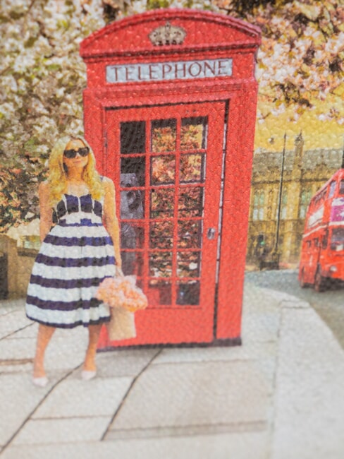 YESBAG Borsa a tracolla con stampa english rose - Borse Donna