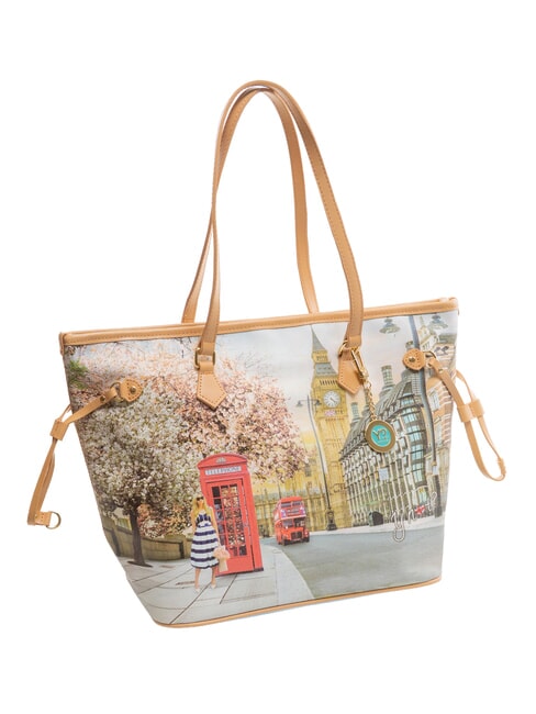 YESBAG Borsa shopping a spalla english rose - Borse Donna